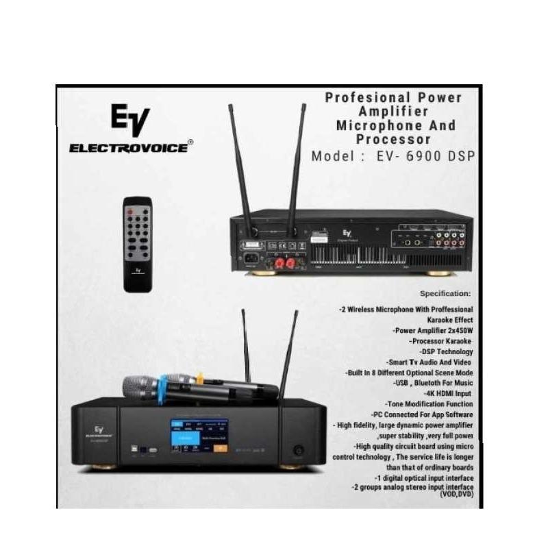 Jual Power Amplifier Electro Voice EV 6900 DSP Bluetooth USB EV 6900