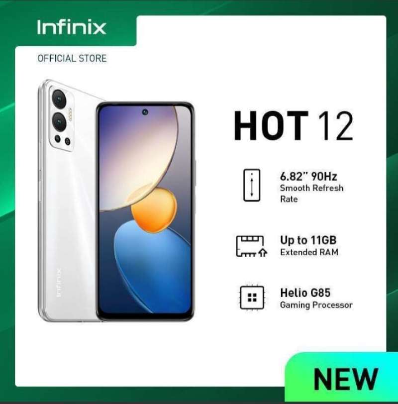 Promo infinix hot 12 6/128 garansi resmi Diskon 7% di Seller PT SUMBER ...