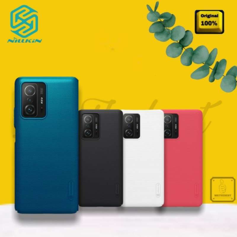 DOINK Cover Armor per Xiaomi Mi 11T / 11T PRO, Custodia TPU+PC Antiurto con Anello Supporto - Nero
