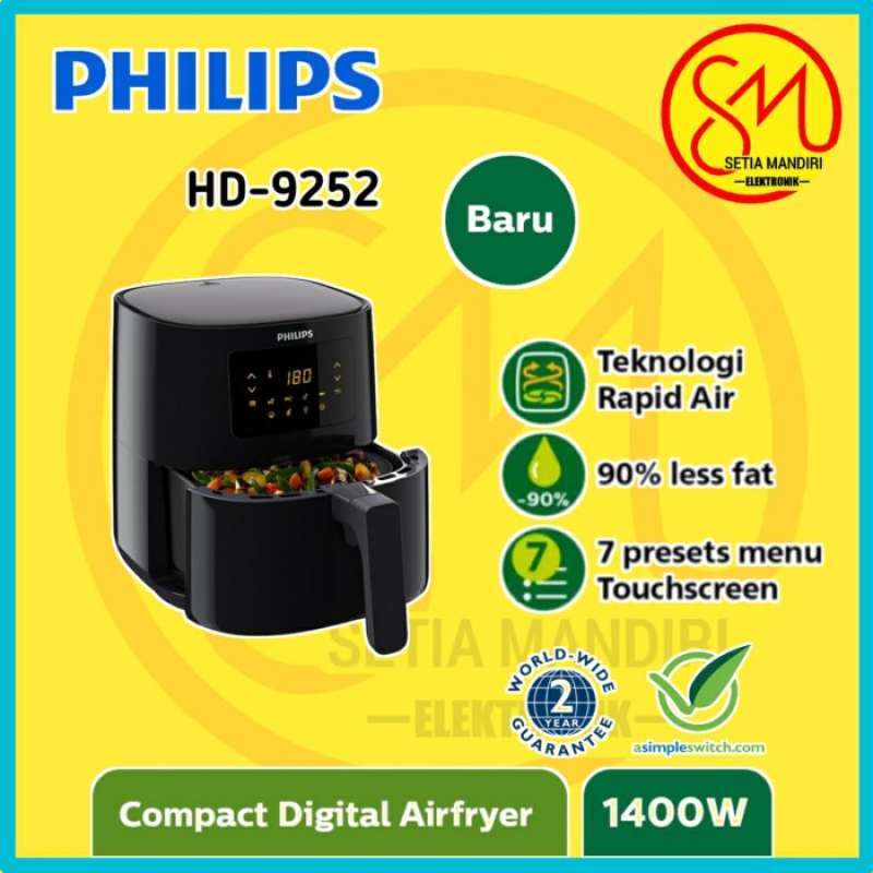 Promo Philips Air Fryer Digital Hd9252 Airfryer Hd 9252 Garansi Promo Philips Air Fryer Digital Hd9252 Airfryer Hd 9252 Garansi