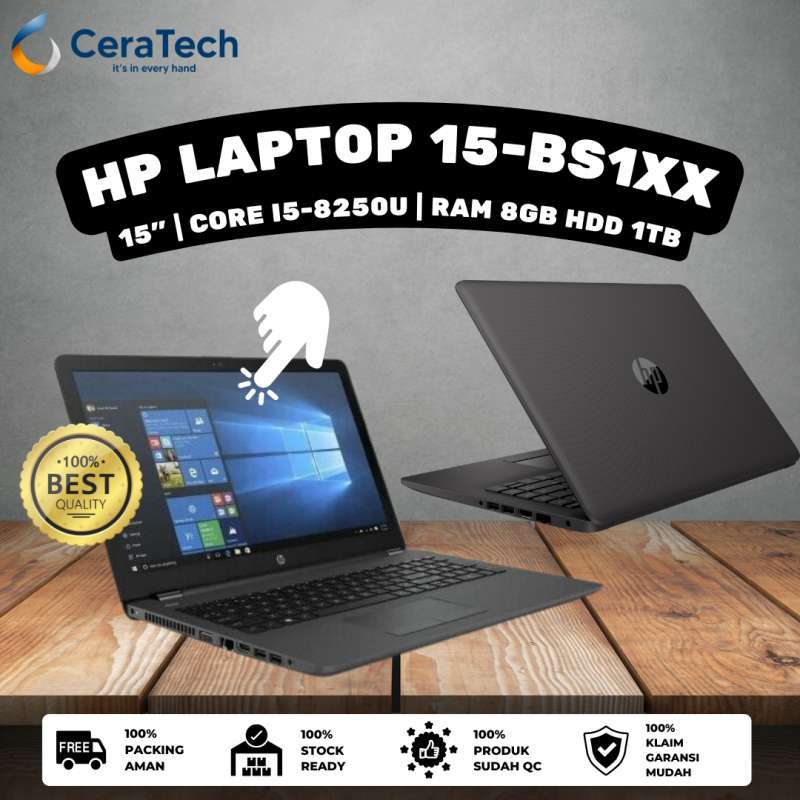 Jual LAPTOP HP 15-bs1xx TOUCHSCREEN / CORE I5 GEN8 / RAM 8GB / HDD 1TB ...