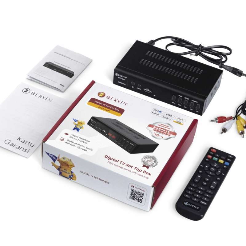 Jual Set Top Box TV Digital DVBT2 / Antena Digital Bervin di Seller