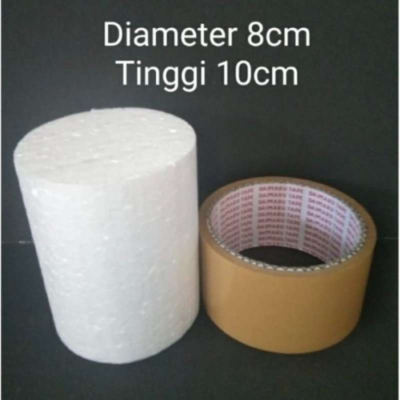 Promo BULAT DIAMETER 8CM (KOTAK 8X8CM) TINGGI 15CM DUMMY CAKE