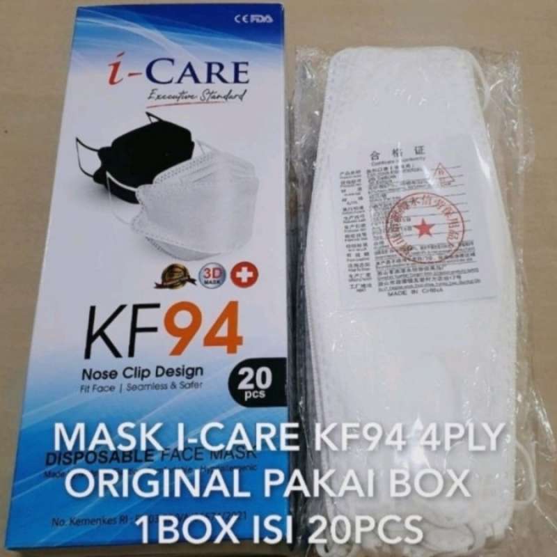 Promo Masker 3D KF94 3ply MEDICAL GRADE 1 box isi 20 Pcs TERJAMIN