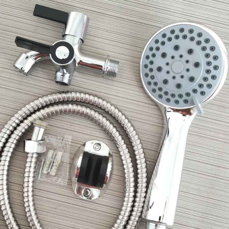 Promo Paket Shower Set + Keran Cabang. Kran Double + Shower Set Diskon ...