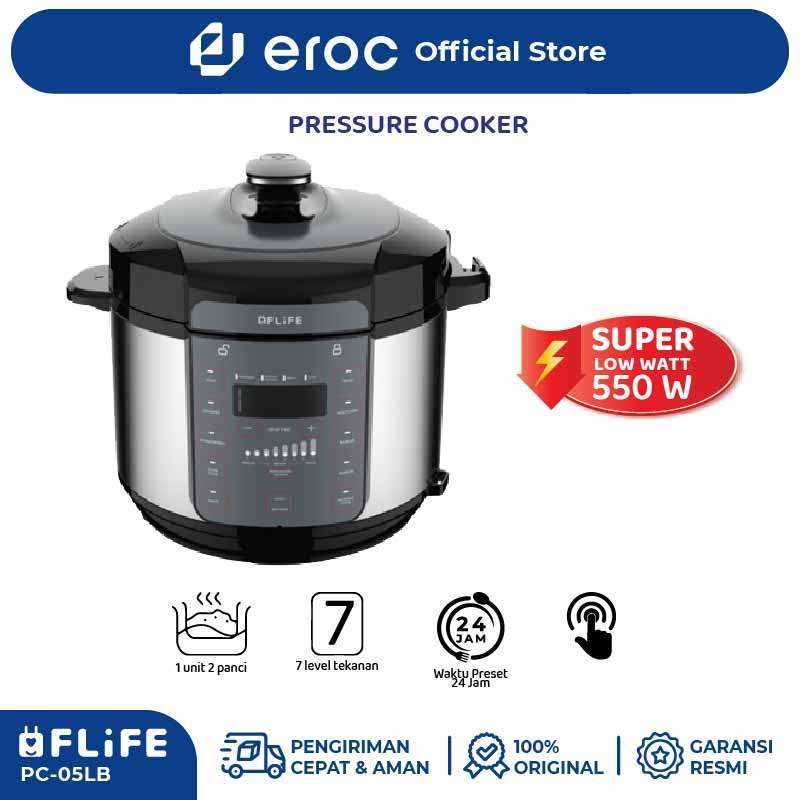 Promo FLIFE Pressure Cooker Panci Presto Elektronik & Rice Cooker 5