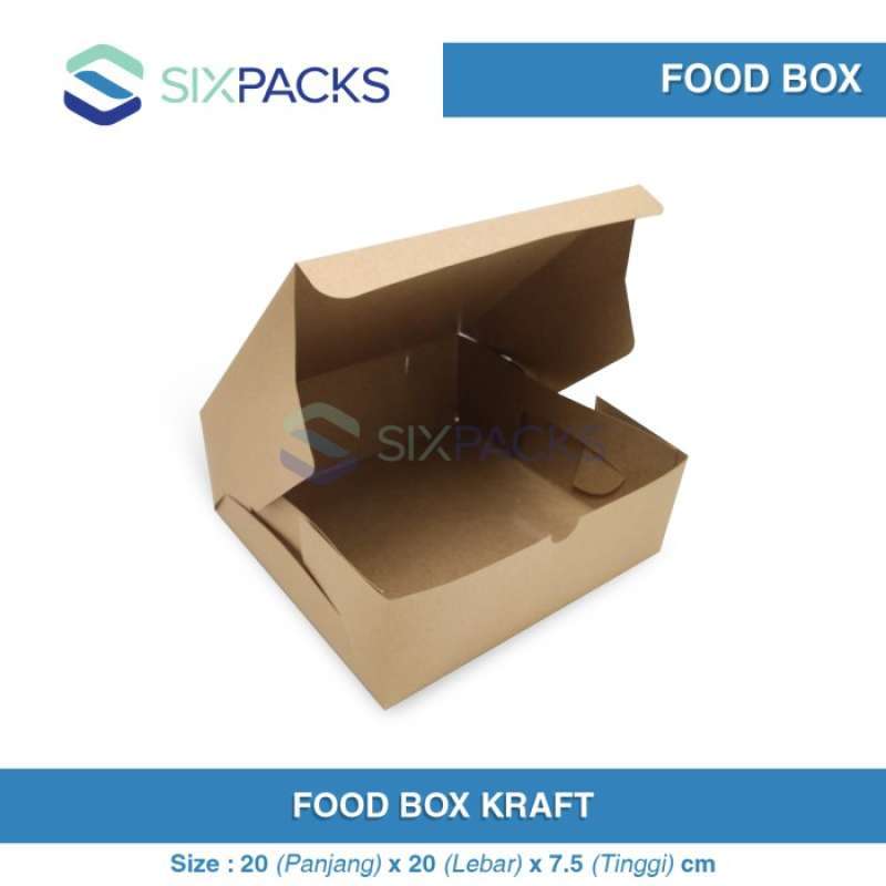 Promo 100Pcs Katering Box / Dus Kraft / Box Snack Laminasi Diskon 10