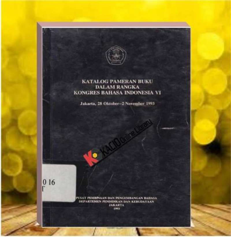 Jual Katalog Pemeran Buku Didalam Rangka Kongres Bahasa Indonesia VI