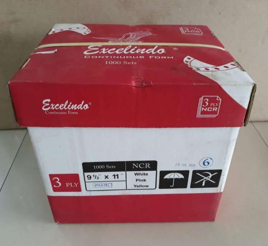 Jual CONTINUOUS FORM EXCELINDO 3 PLY WARTEL 9,5 2 X 11 2 NCR di