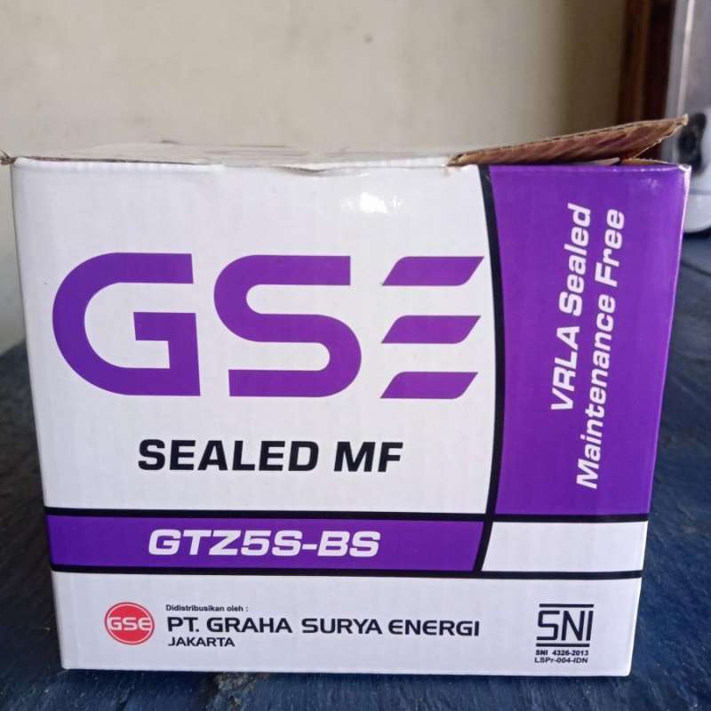 Jual Aki Honda / Aki GS GTZ5S MF/ GS MF GTZ 5S/ GS MF GTZ-5S di Seller