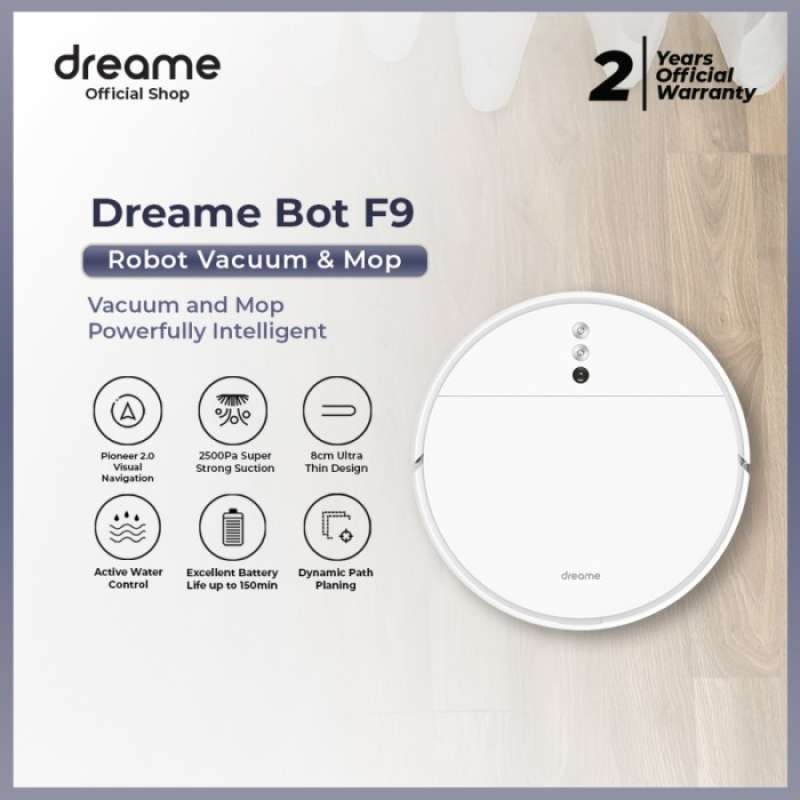Jual Dreame F9 Robot Vacuum Cleaner Mop 2500Pa Penyedot Debu & Pel