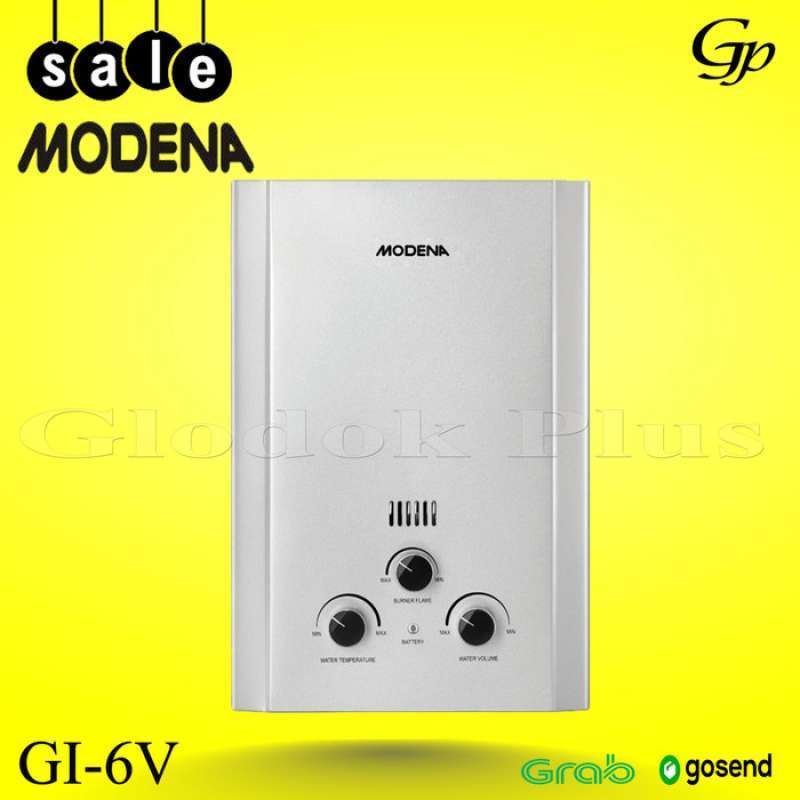 Jual MODENA RAPIDO GI 6 V Pemanas Air Gas Instant Water Heater 6 L GI