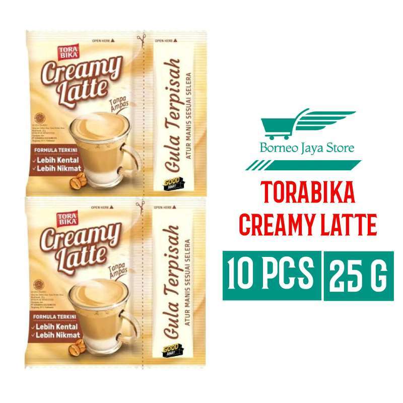 Jual kopi torabika creamy latte isi 10 sachet di Seller Borneo Jaya