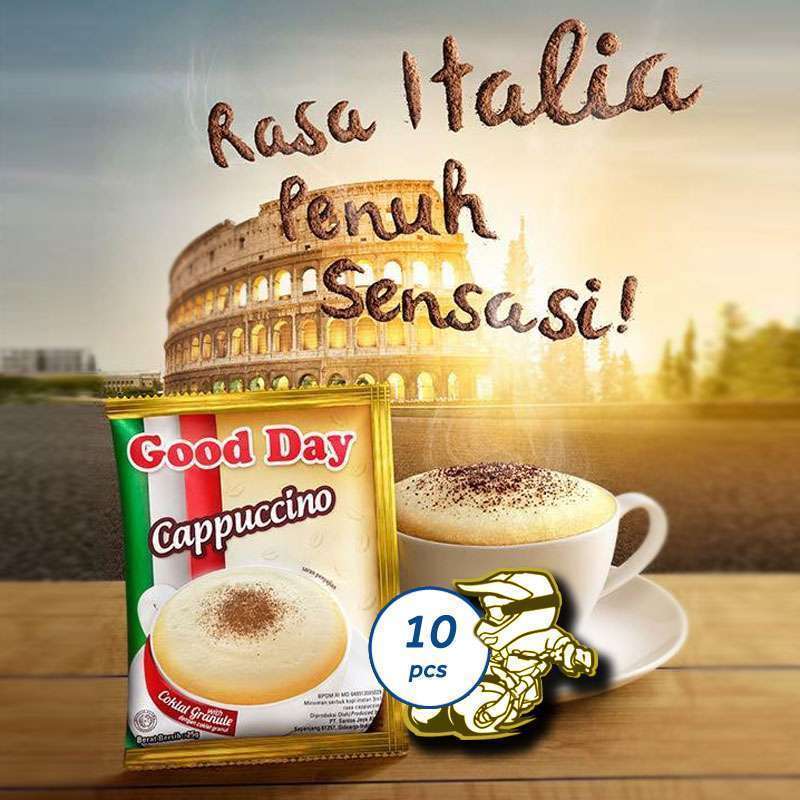 Promo Good Day Cappuccino [25 gr x 10 sachet | 1 Renteng] Kopi Instan