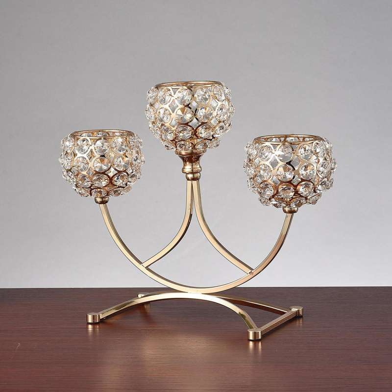 Promo Candle Holder Candelabra Elegant Wedding Tabletop Centerpiece