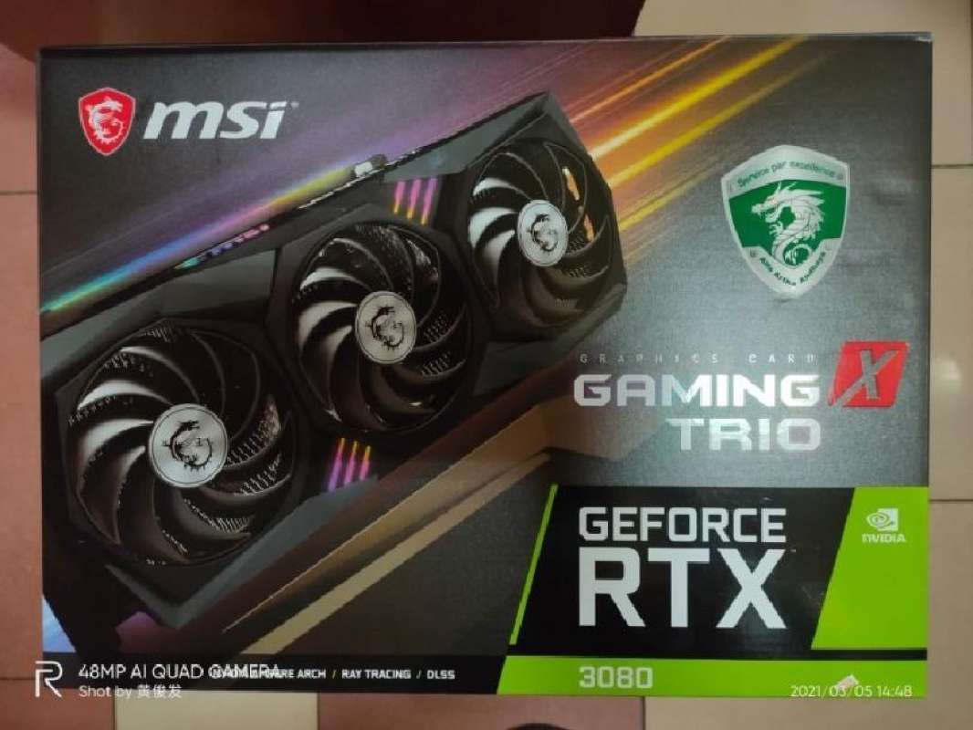 TARJETA DE VIDEO MSI NVIDIA GEFORCE RTX 3080 GAMING Z TRIO 10G LHR 10gb Gddr6x 320 Bit