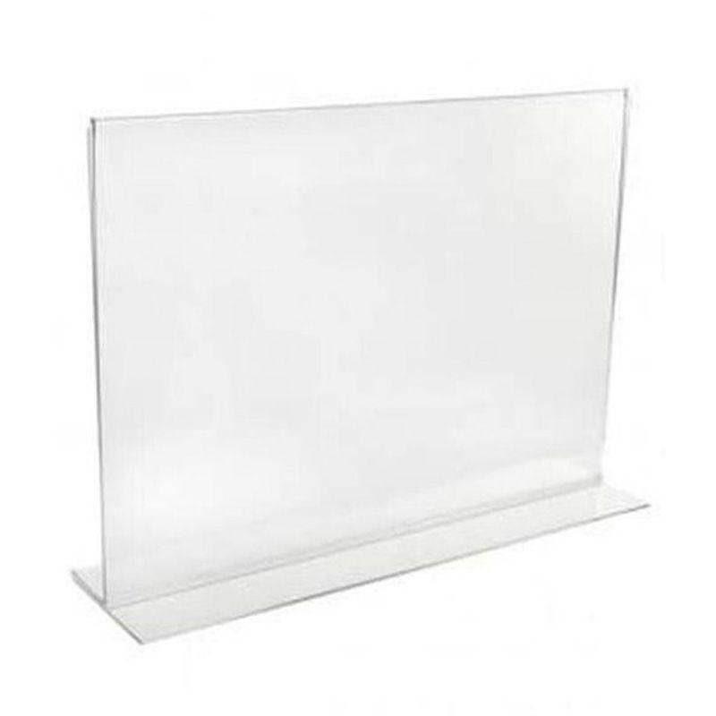 Jual OEM T Landscape Acrylic Display Brosur Standing Brosur Akrilik