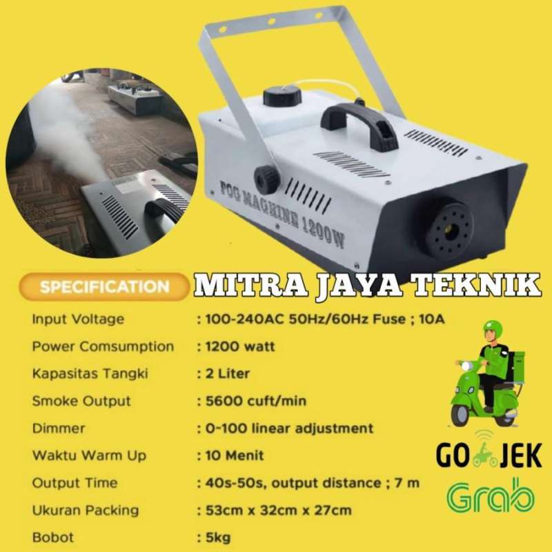 Jual Mesin Fogging Fog Fogger Machine Disinfektan 1200watt Fogging Asap