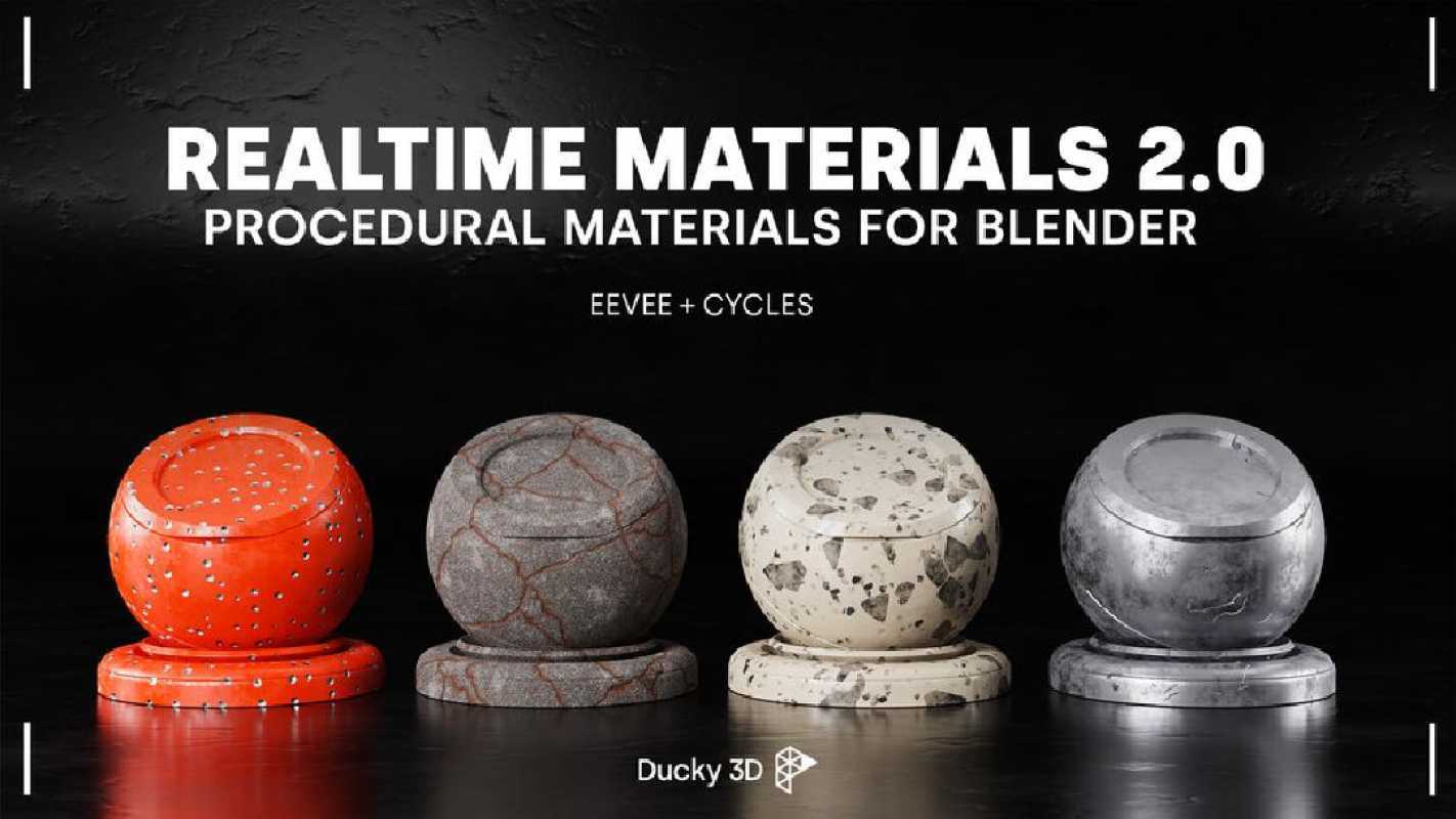 Jual Realtime Materials For Blender V2.0 di Seller Flashtech Cipayung