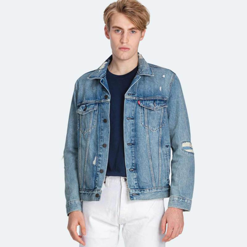 ripped trucker jacket