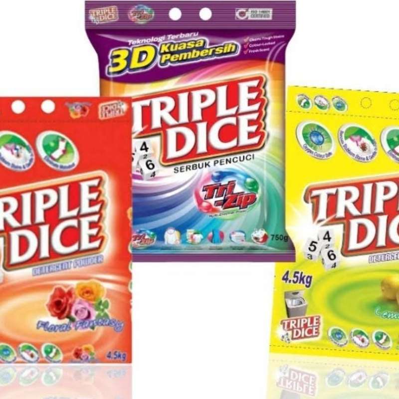 Jual Triple Dice Detergent 4.5kg di Seller Eka Warung Kota Medan