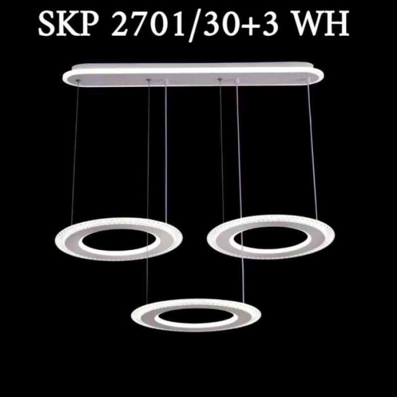 Jual Lampu gantung ruang tamu minimalis hias SKP 2701 WH di Seller Gale