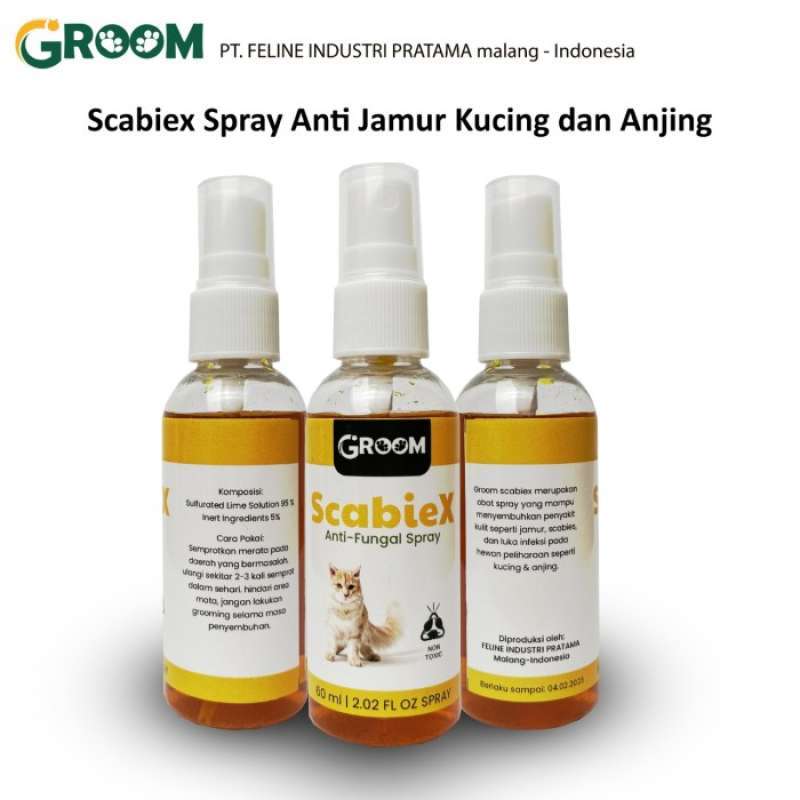 Promo Groom Scabiex Spray Obat Anti Jamur Dan Scabies Kucing Anjing