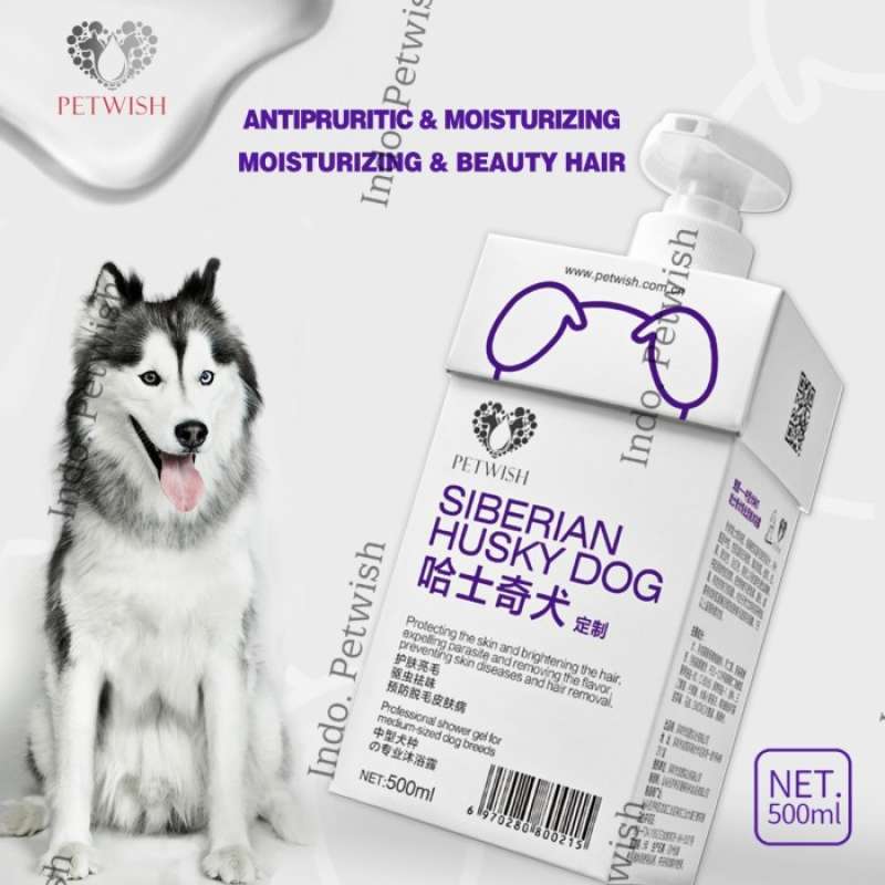 Promo Petwish Shampo Anjing 500ml Siberian Husky Dog Shampoo Diskon