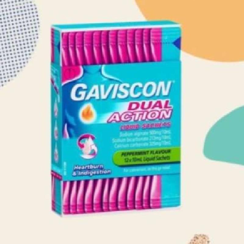 Promo Gaviscon Liquid Dual Action 10ml 12 sachets Diskon 23 di Seller