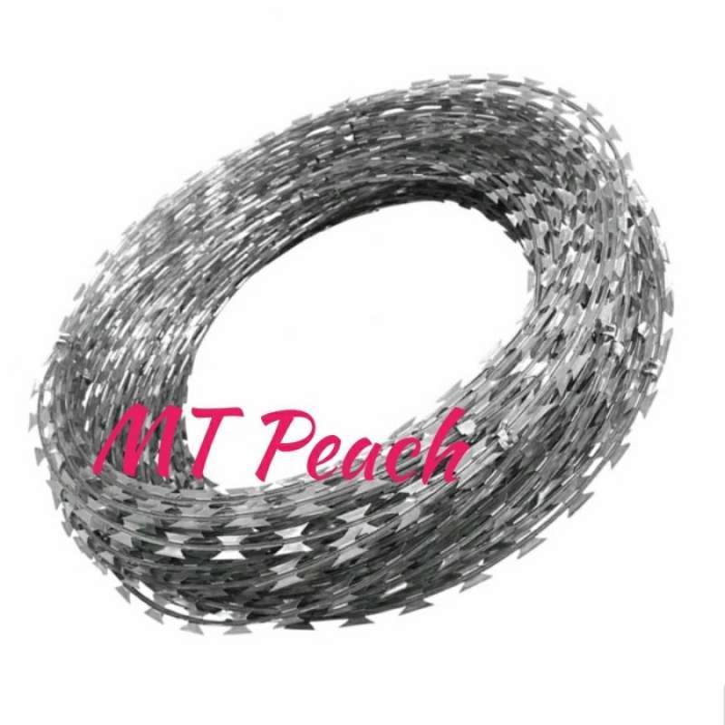 Kawat Razor Jual Krisbow Kawat Duri Galvanized Bto28 45mm 10m Razor Wire Galvanized ...