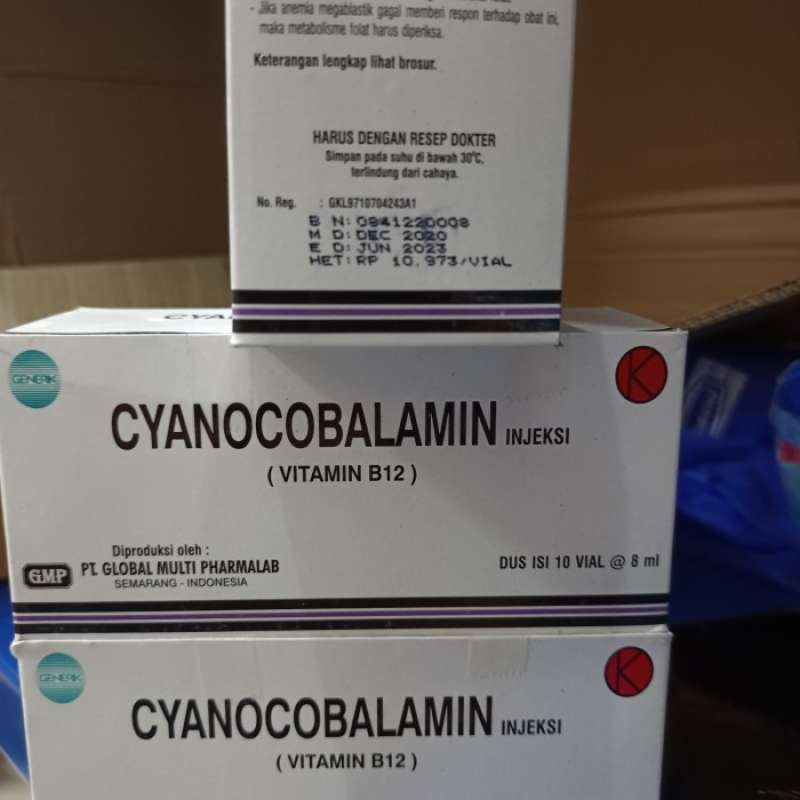 Promo CYANCOBALAMIN000 VITAMIN B12 INJEKSI 10 AMPUL Diskon 17 di