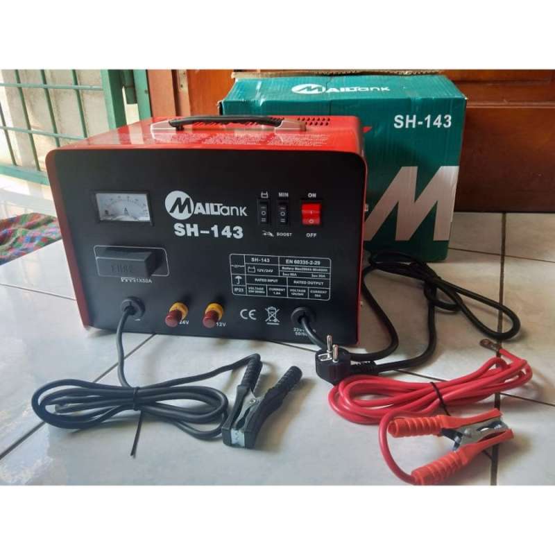 Jual MAILTANK SH143 Charger Cas Aki Accu 50 Ampere Untuk Aki Basah Dan