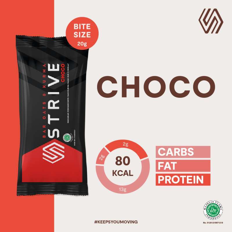 Jual STRIVE Bite Size Rasa Choco [1 Box/isi 5 pcs] di Seller STRIVE