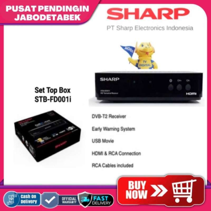 Promo Sharp Set Top Box StbDd001I Digital Tv Receiver Stb DvbT2 Diskon 16 di Seller Dikaza