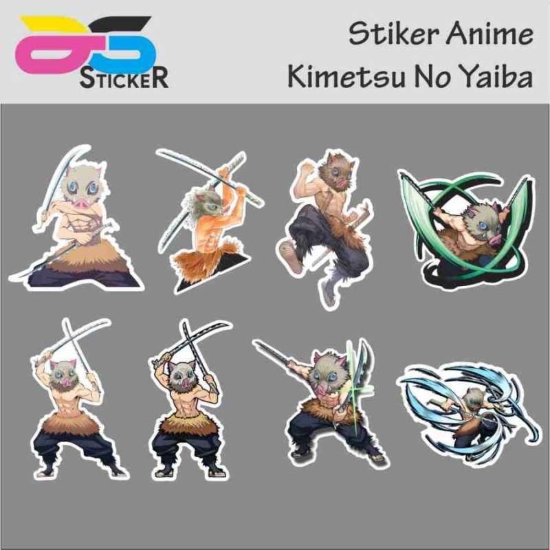 Jual Sticker - Stiker Kimetsu No Yaiba -Demon Slayer- Inosuke Hashibira ...