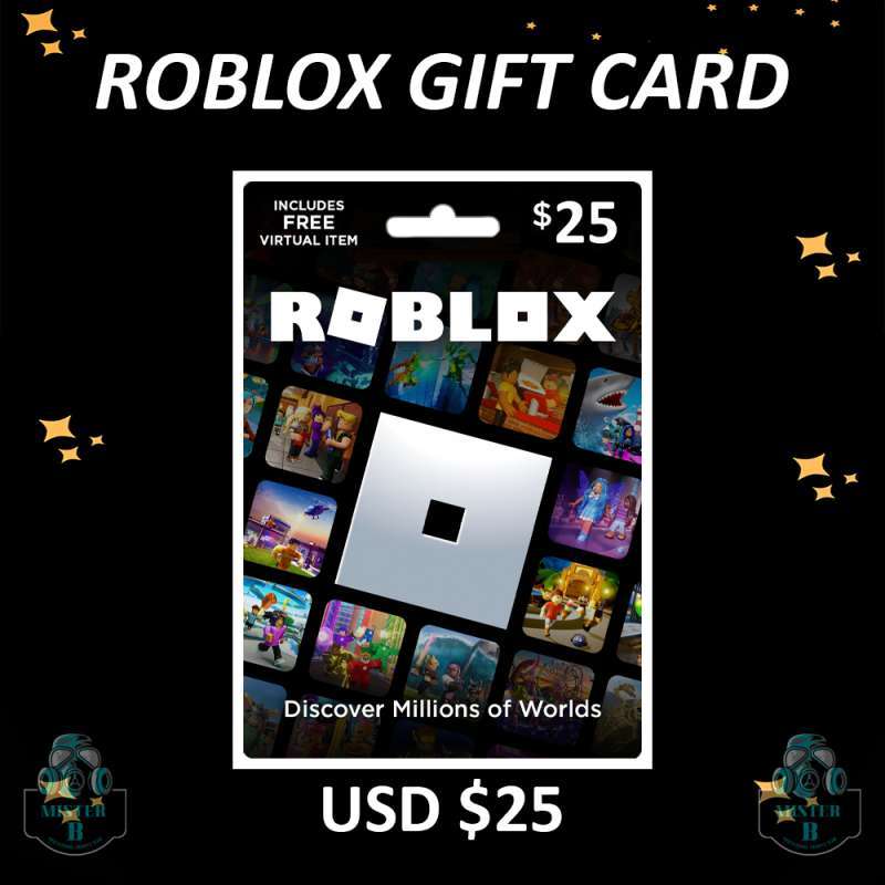 Jual Voucher Roblox Credit / Roblox Gift Card 25 ( Digital Code ) di