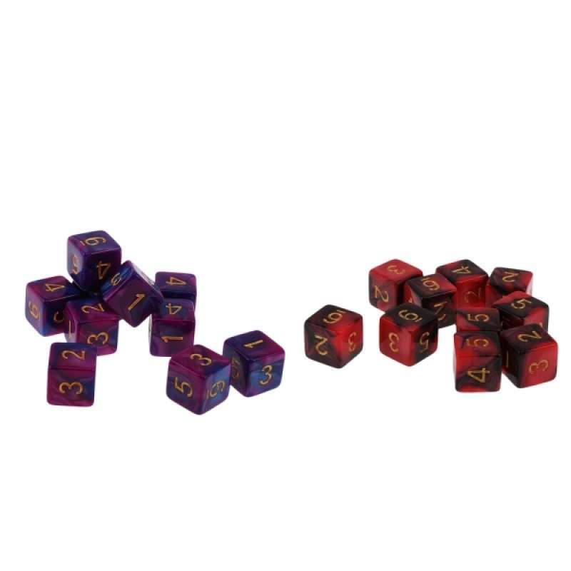 Jual OEM Sixsided D6 Dice w/ Dual Colors for Dungeons & Dragons D&D