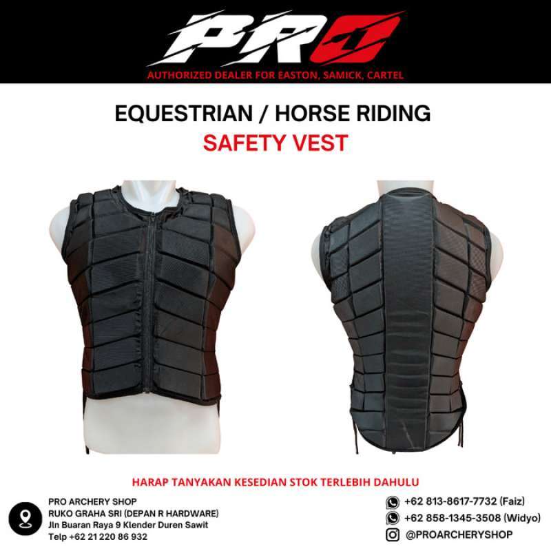 Promo HORSE RIDING / EQUESTRIAN SAFETY VEST ADULT / ROMPI BERKUDA