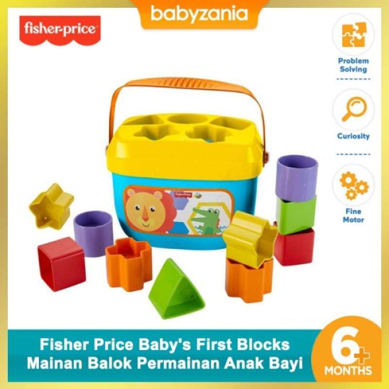 Jual Fisher Price Baby First Blocks Sorting Shape Mainan Balok Anak ...