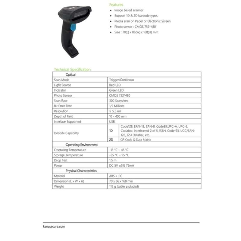 Jual Logic Qr- Model Gun Barcode Scanner [1d & 2d] Di Seller Matahari ...