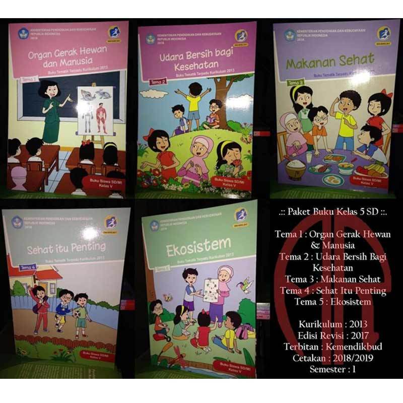 Promo .:: PAKET 5 BUKU TEMATIK KELAS 5 SD TEMA 1 2 3 4 5 KURIKULUM 2013 ...