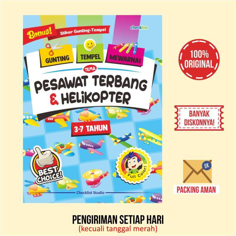 Mewarnai Gambar Helikopter Untuk Anak Tk