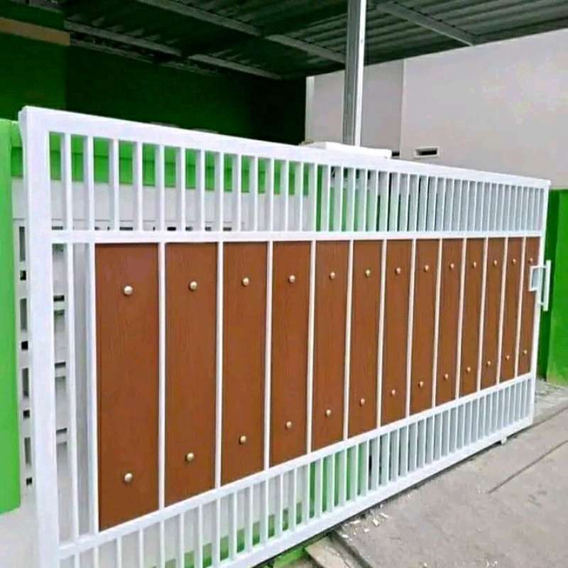 Promo Pagar Minimalis Motip Papan Grc Serat Kayu Diskon 1% Di Seller