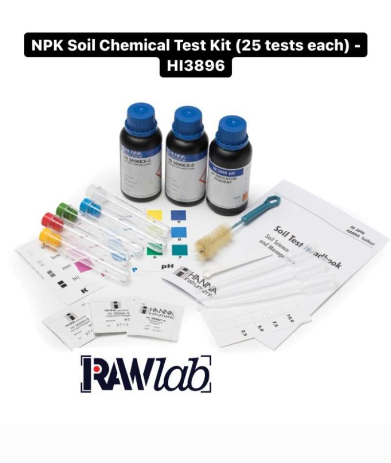 Promo NPK Soil Chemical Test Kit (25 tests each) HI3896 Diskon 23 di