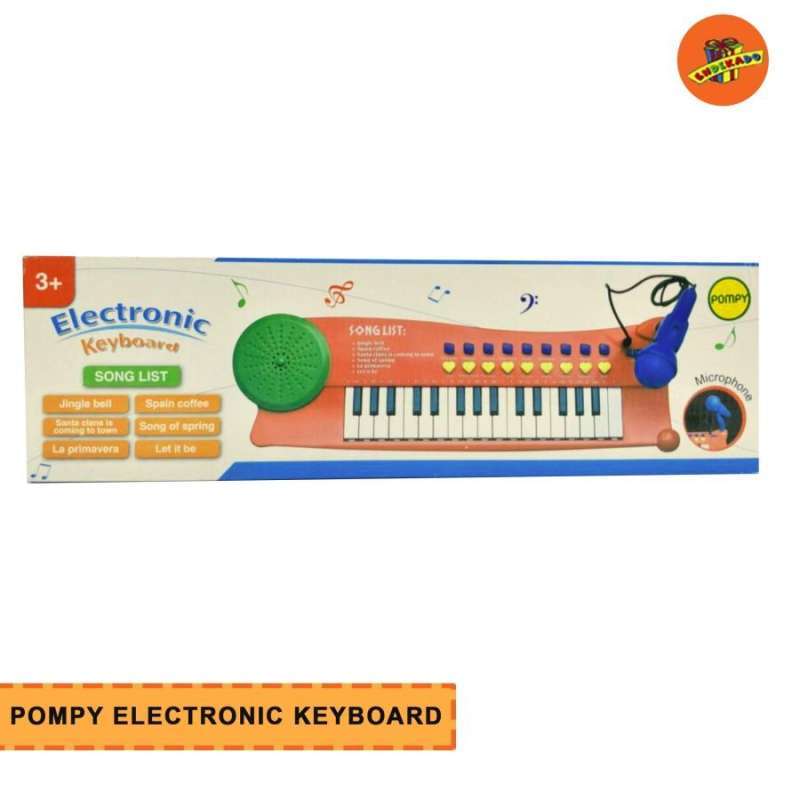 Jual POMPY ELECTRIC KEYBOARD Mainan Keyboard Anak di Seller Toko