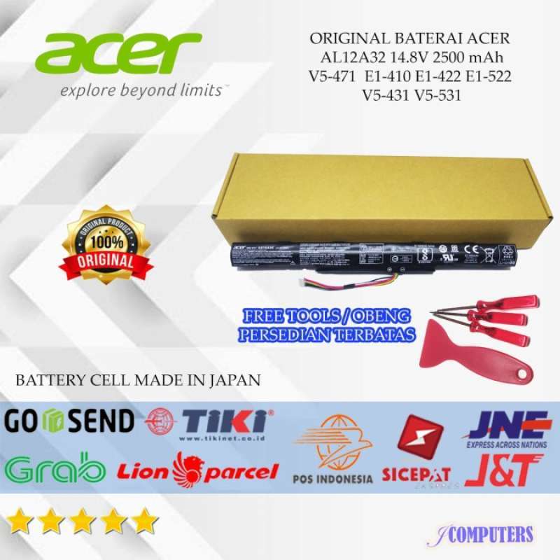 Promo ORIGINAL BATTERY ACER Aspire E15, E5475G, E5575G (AS16A5K) (4