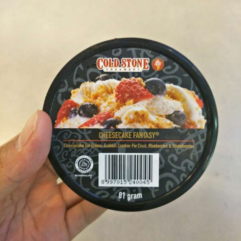 Promo Cold Stone Creamery Cheesecake Fantasy Ice Cream / Es Krim 81Gr