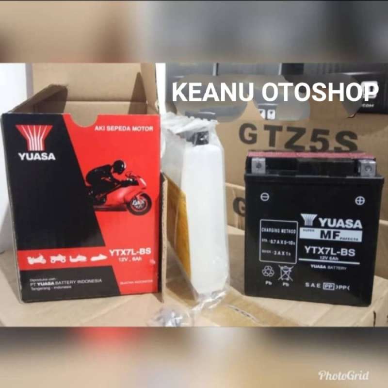 Promo Aki Motor YAMAHA R25 / MT25 / X-MAX YUASA YTX7L-BS ORIGINAL