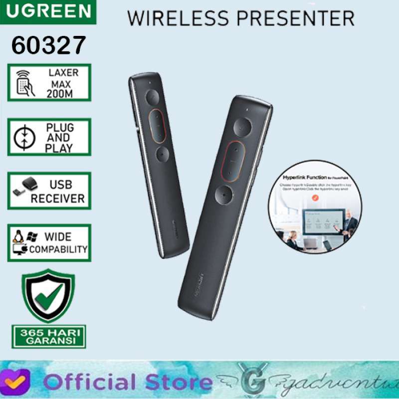 Jual Baseus Orange Dot Wireless Laser Pointer Presentasi Meeting Usb ...