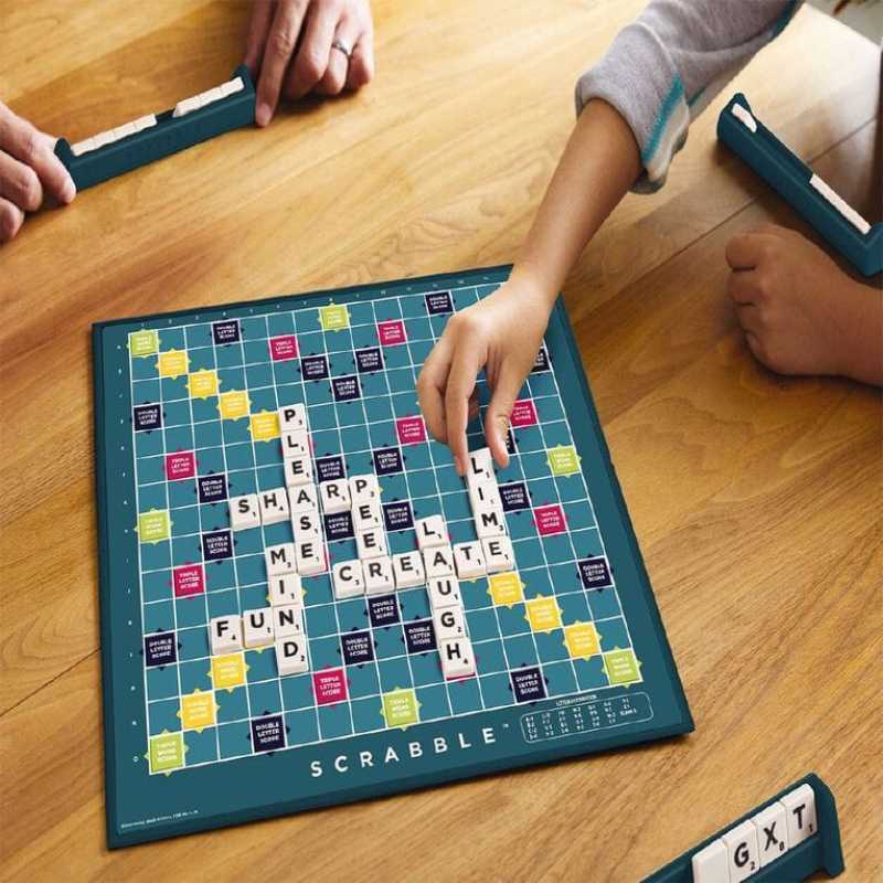 Promo CROSSWORD Board Game Scrabble Permainan Susun Kata Bahasa Inggris